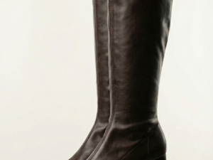 Botas Altas Elásticas Color Chocolate