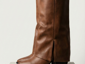 Botas de Caña Alta Estilo Cubre-bota Efecto Piel