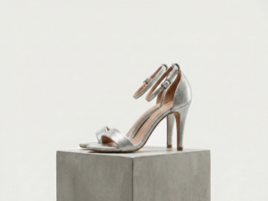 Sandalias Stiletto Minimalistas Edición Metalizada en Oro/Plata