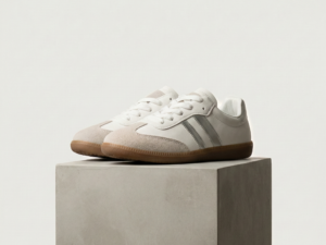 Sneakers Retro "Silver & White"