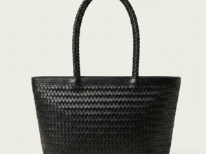 Tote Bag Estilo Intrecciato: Clásico Renovado Negro